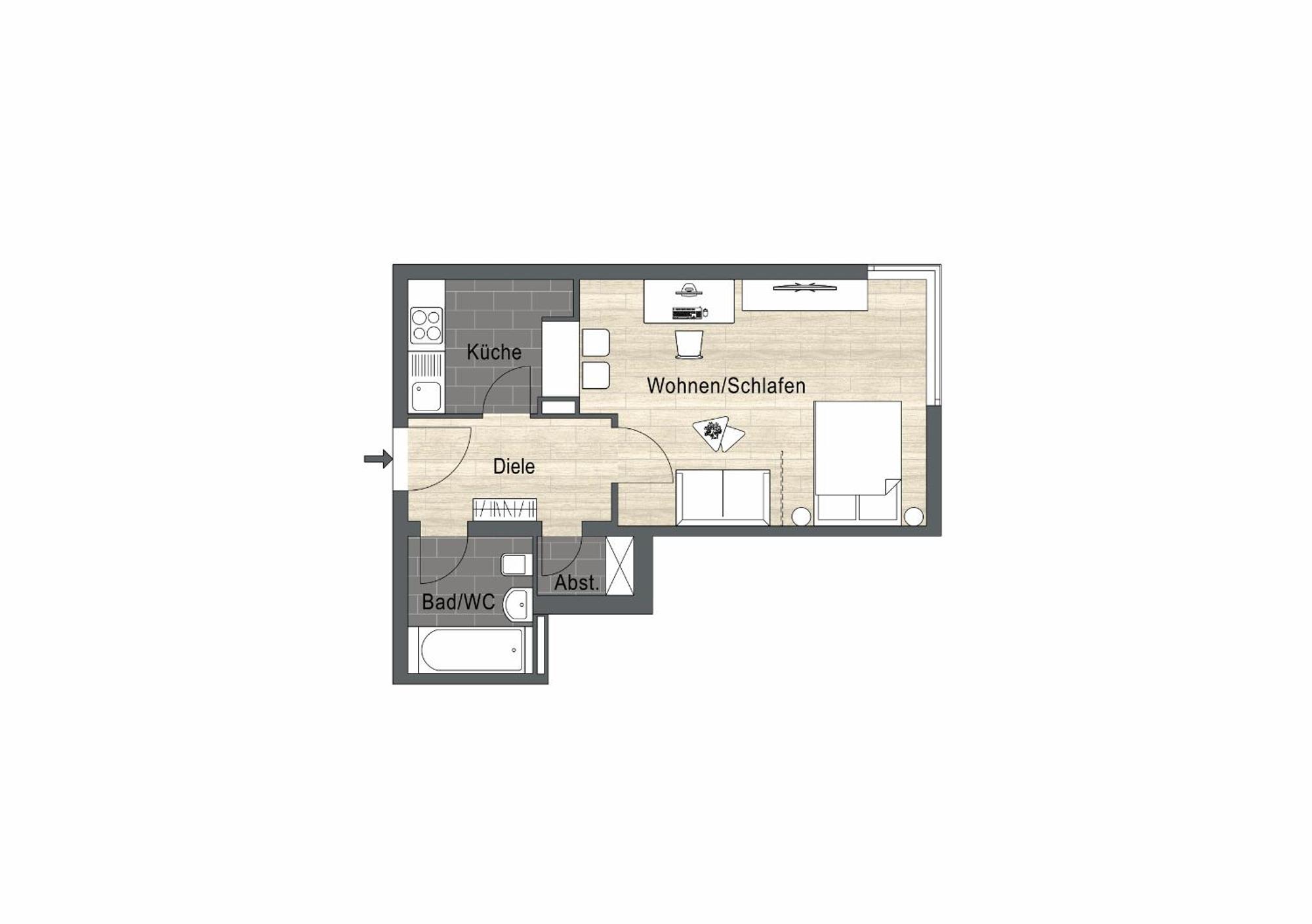 Appartement City-flair Mit Domblick!